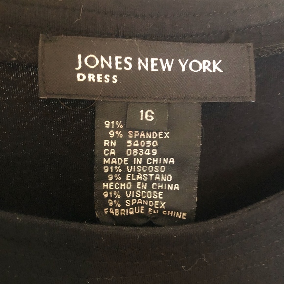 Jones New York Black Midi Dress - Picture 2 of 3